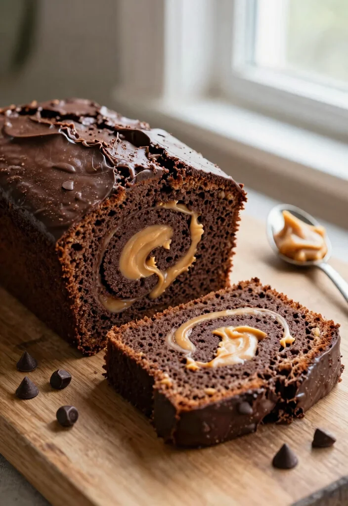 15 Chocolate Pound Cake From Cake Mix Boxes Ideas Easy Bake - 4. Peanut Butter Swirl Chocolate Pound Cake 1