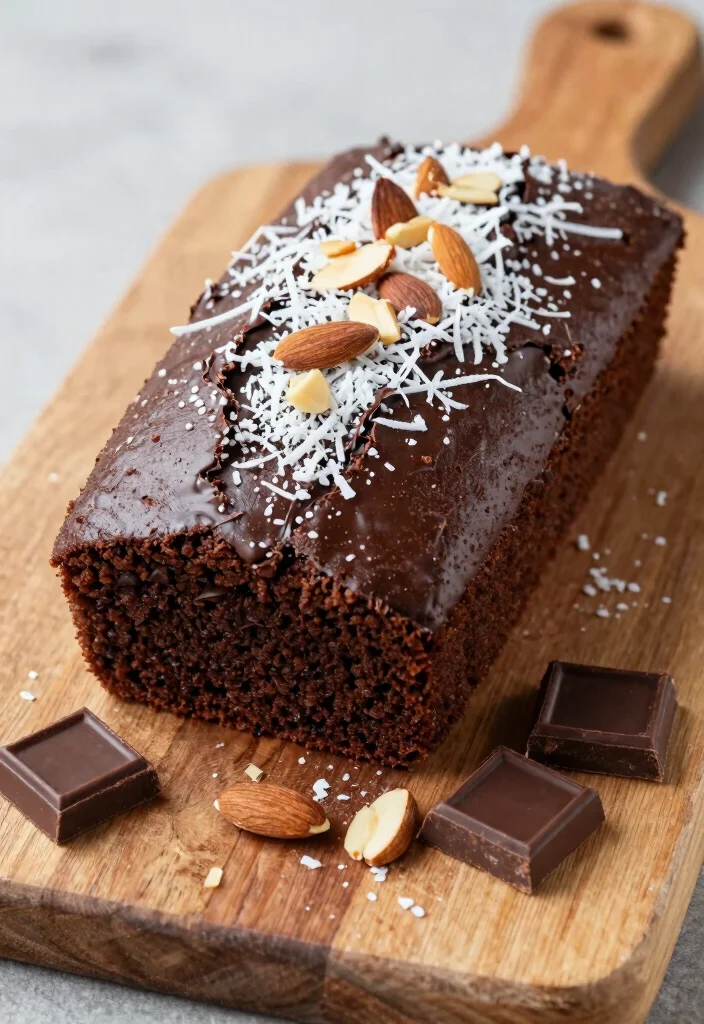 15 Chocolate Pound Cake From Cake Mix Boxes Ideas Easy Bake - 9. Almond Joy Chocolate Pound Cake 1