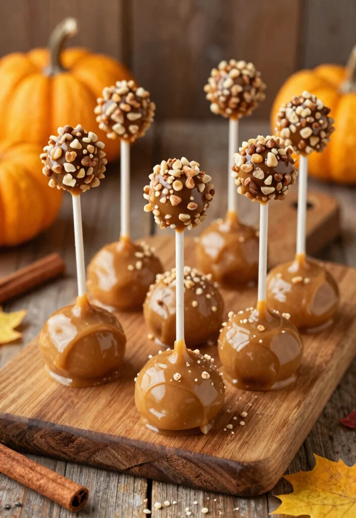 15 Christmas Cake Pops Ideas: Festive Sweet Treats - 12. Spiced Apple Cake Pops 1