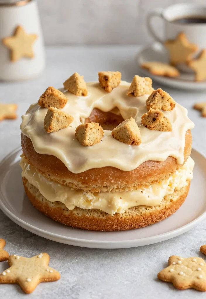 15 Donut Birthday Cake Ideas Fun Sweet and Trendy - 9. Cookie Dough Donut Cake 1