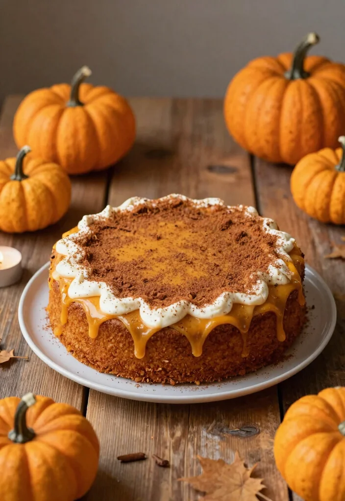 15 Fast One Smash Cake Ideas: Simple Quick Design for Toddler Birthdays - 10. Pumpkin Spice Smash Cake 1