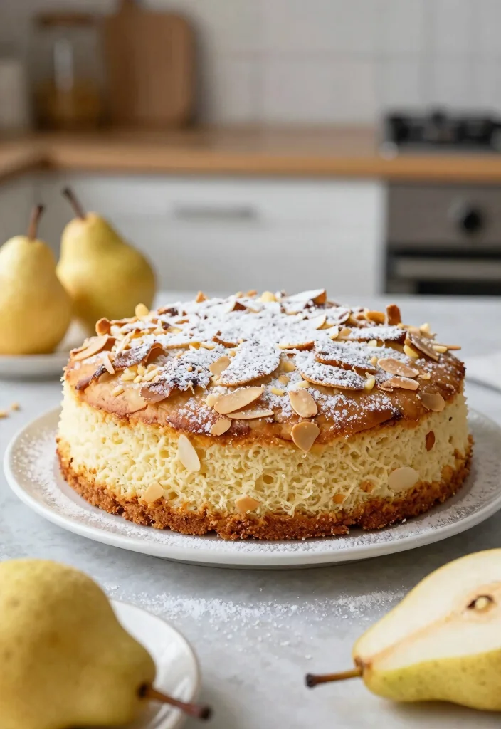 15 Fast One Smash Cake Ideas: Simple Quick Design for Toddler Birthdays - 15. Pear Almond Smash Cake 1