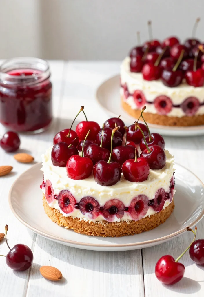 15 Fast One Smash Cake Ideas: Simple Quick Design for Toddler Birthdays - 9. Cherry Almond Smash Cake 1