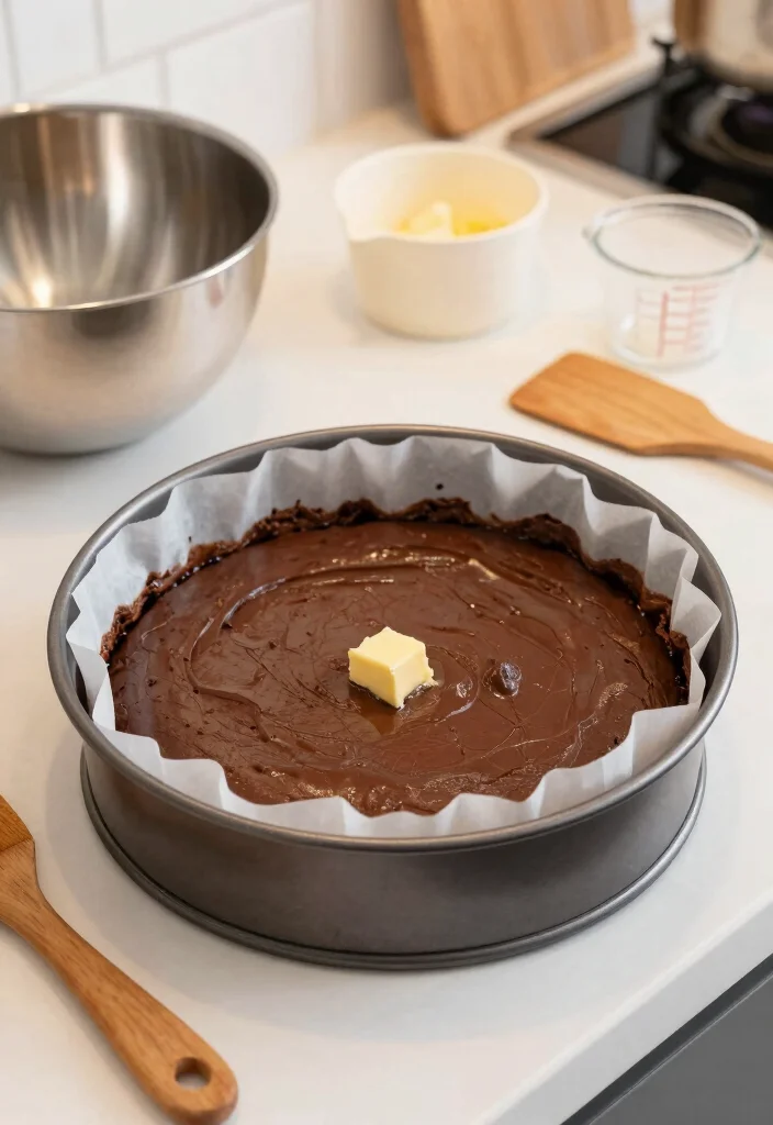 15 How to Make a Chocolate Cake: Easy Foolproof Steps - 6. Prepare the Cake Pan 1
