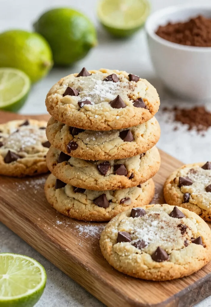 15 Lime Cookie Run Ideas Bright Citrus Aesthetic - 10. Lime Chocolate Chip Cookies 1