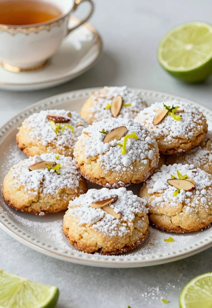 15 Lime Cookie Run Ideas Bright Citrus Aesthetic - 12. Lime Almond Cookies 1