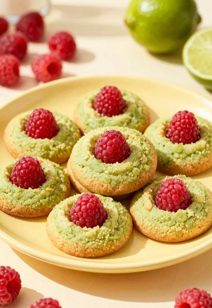 15 Lime Cookie Run Ideas Bright Citrus Aesthetic - 13. Lime Raspberry Cookies 1