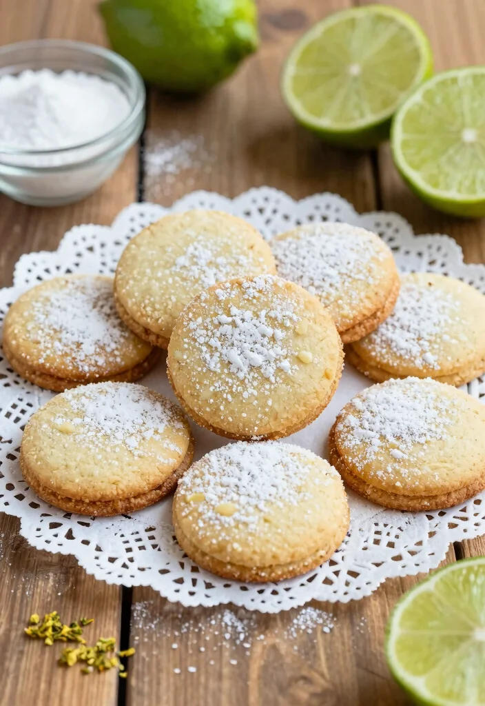 15 Lime Cookie Run Ideas Bright Citrus Aesthetic - 5. Zesty Lime Shortbread Cookies 1