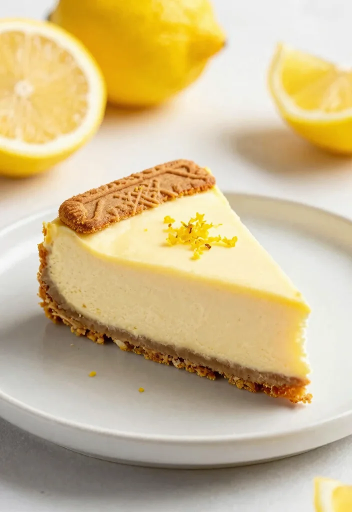 15 No Bake Biscoff Cheesecake Ideas Spiced Creamy Treat - 12. Lemon Biscoff Cheesecake 1