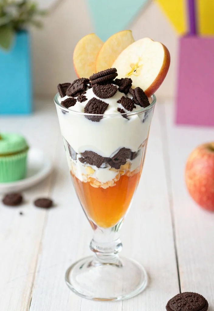 15 Shadow Milk Cookie x Candy Apple Cookie Ideas: Cute Fan Art - 9. Shadow Milk Cookie and Candy Apple Parfait 1