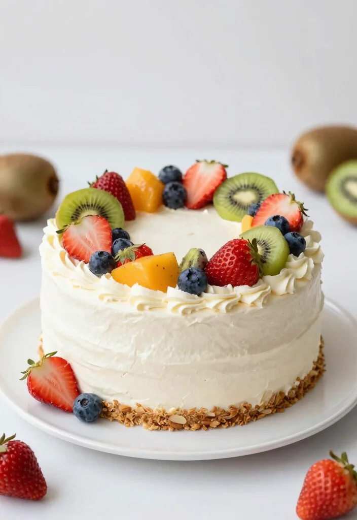 15 Wedding Anniversary Cake Design Simple Elegant Style - 11. Almond Flour Cake 1