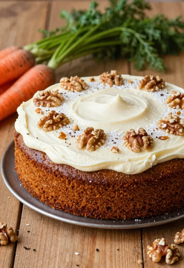 15 Wedding Anniversary Cake Design Simple Elegant Style - 13. Carrot Cake with Cream Cheese Frosting 1