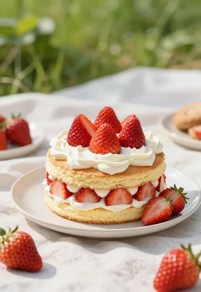 15 Wedding Anniversary Cake Design Simple Elegant Style - 14. Simple Strawberry Shortcake 1