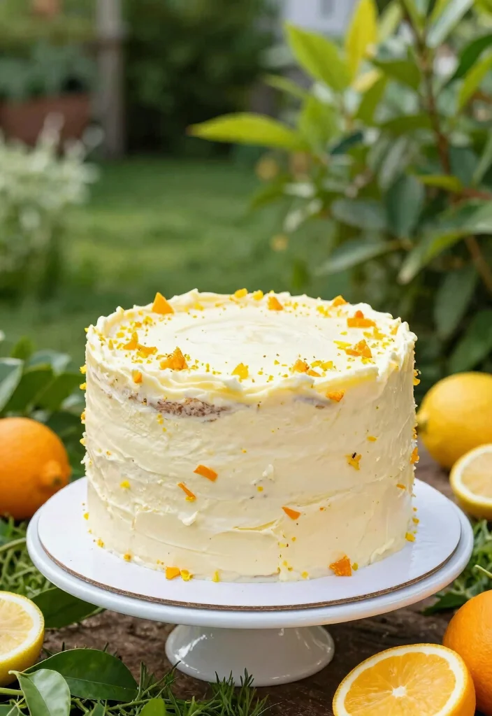 15 Wedding Anniversary Cake Design Simple Elegant Style - 9. Citrus Zest Cake 1