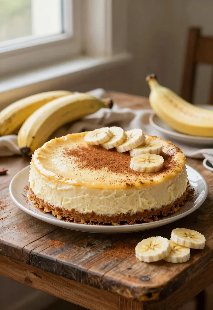 16 Banana Cheesecake Recipe Ideas: Creamy Fruity Fusion - 10. Spiced Banana Cheesecake 1