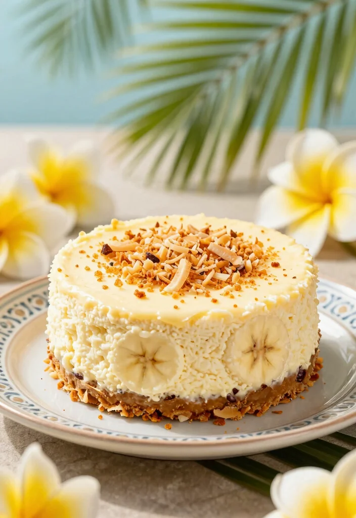 16 Banana Cheesecake Recipe Ideas: Creamy Fruity Fusion - 6. Tropical Banana Coconut Cheesecake 1