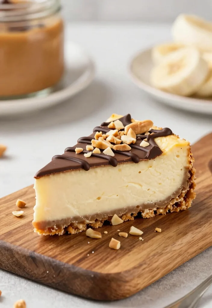 16 Banana Cheesecake Recipe Ideas: Creamy Fruity Fusion - 7. Peanut Butter Banana Cheesecake 1