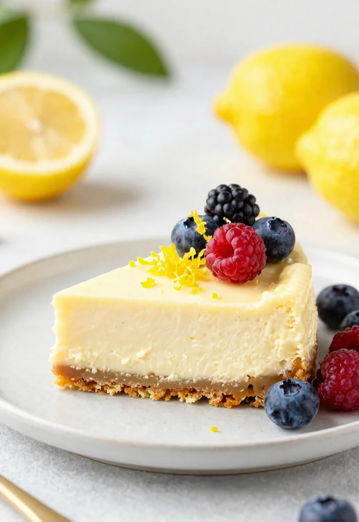 16 Banana Cream Cheesecake Ideas: Smooth Classic Dessert - 13. Zesty Lemon Banana Cream Cheesecake 1