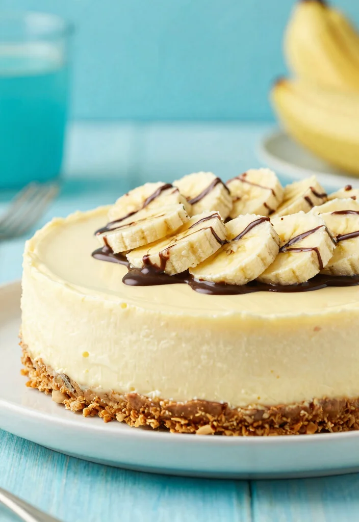 16 Banana Cream Cheesecake Ideas: Smooth Classic Dessert - 15. Frozen Banana Cream Cheesecake 1