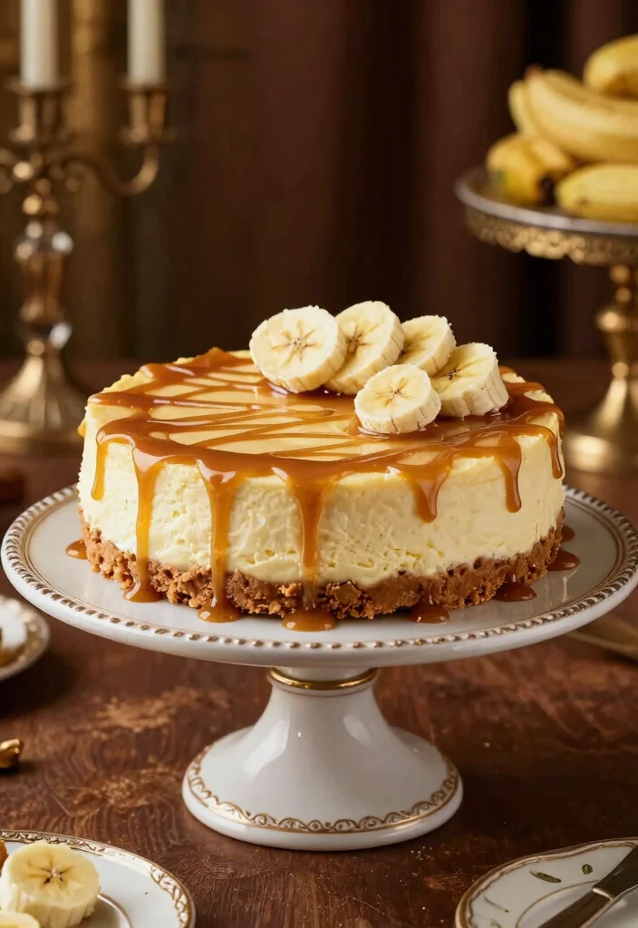16 Banana Cream Cheesecake Ideas: Smooth Classic Dessert - 16. Banoffee Banana Cream Cheesecake 1