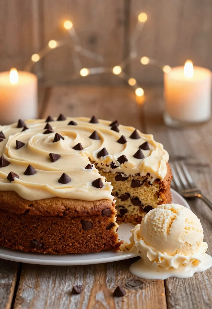 16 Birthday Cookie Cake Ideas Fun Crowd Pleasers - 1. Classic Vegan Chocolate Chip Cookie Cake 1