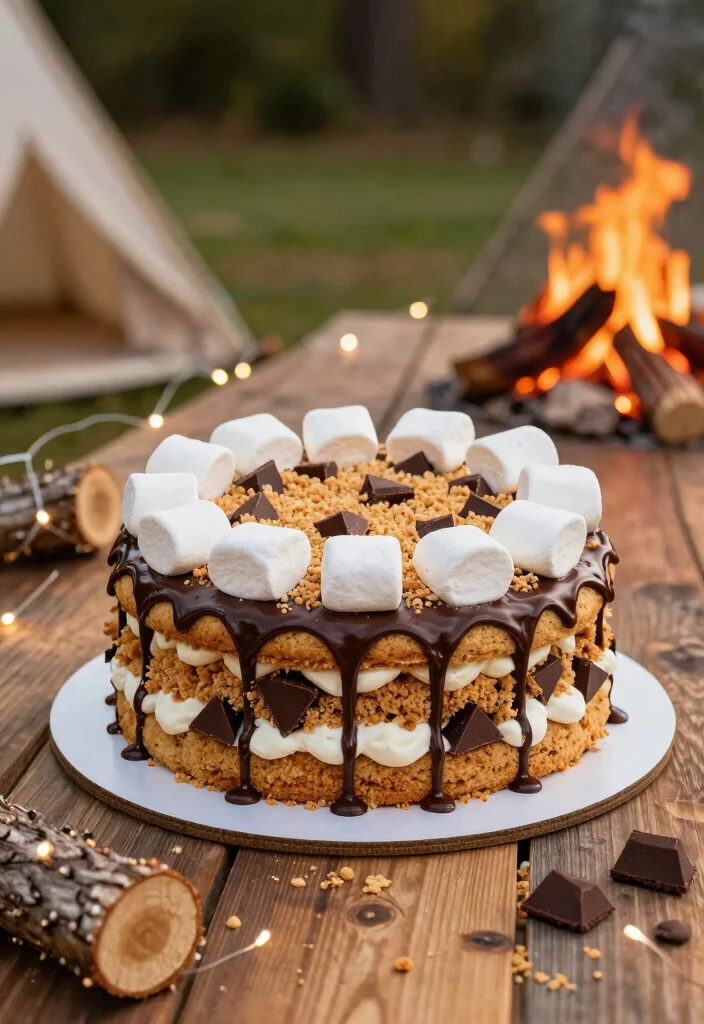 16 Birthday Cookie Cake Ideas Fun Crowd Pleasers - 12. S'mores Vegan Cookie Cake 1