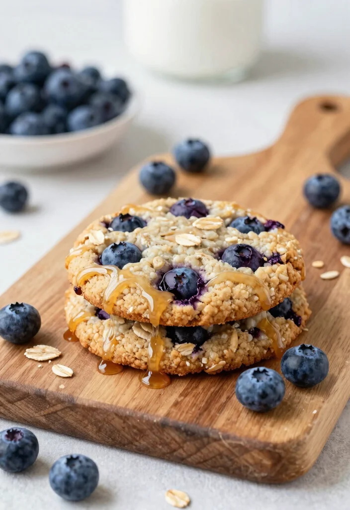 16 Birthday Cookie Cake Ideas Fun Crowd Pleasers - 15. Blueberry Oatmeal Vegan Cookie Cake 1