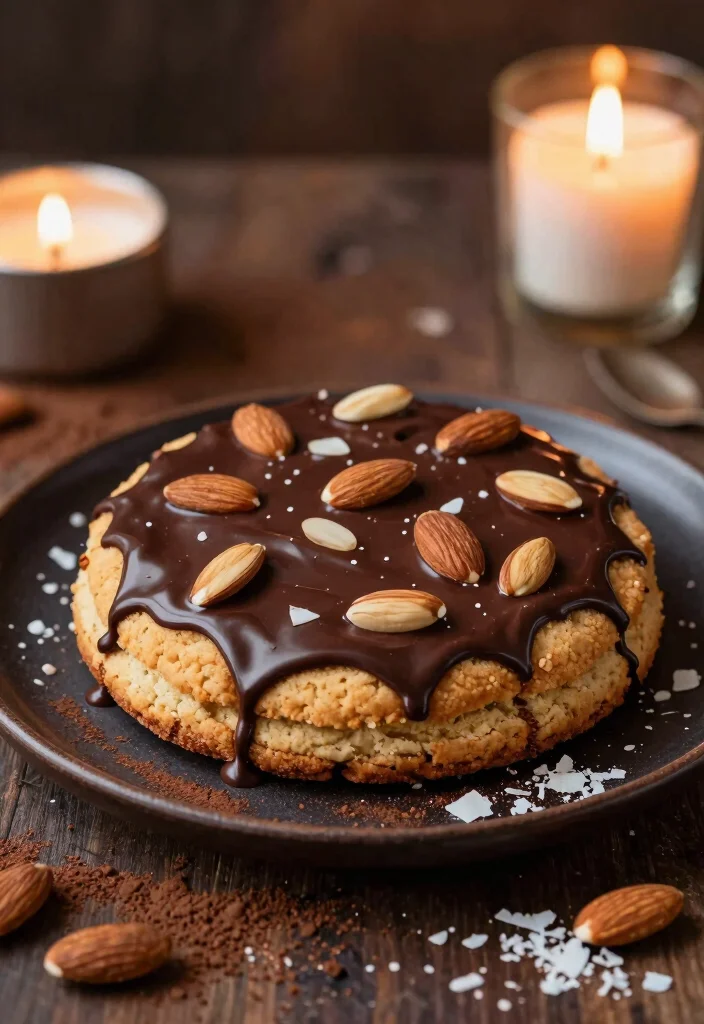 16 Birthday Cookie Cake Ideas Fun Crowd Pleasers - 16. Almond Joy Vegan Cookie Cake 1