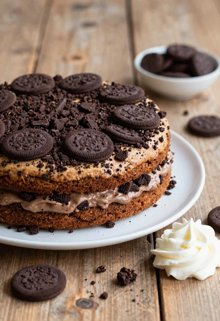 16 Birthday Cookie Cake Ideas Fun Crowd Pleasers - 6. Cookies and Cream Vegan Cookie Cake 1
