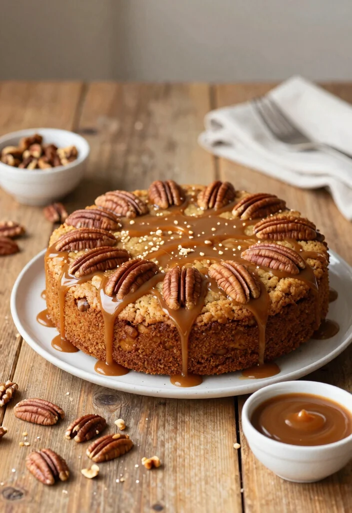 16 Birthday Cookie Cake Ideas Fun Crowd Pleasers - 8. Caramel Pecan Cookie Cake 1