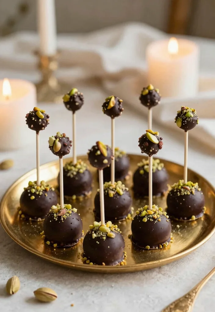 16 Black Cake Pops Ideas: Chic Bold Desserts - 11. Exotic Cardamom Black Cake Pops 1