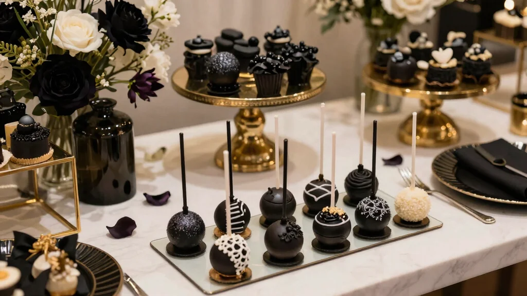 16 Black Cake Pops Ideas: Chic Bold Desserts