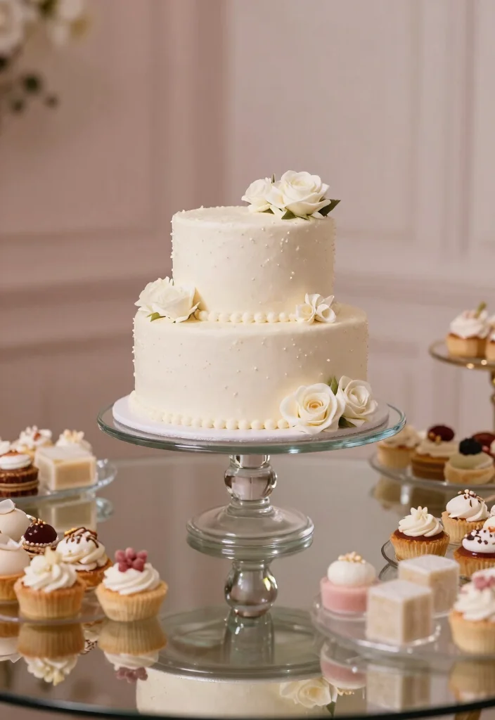 16 Cake Stand Wedding Ideas Styled Dessert Focus - 7. Glass Cake Stands 1