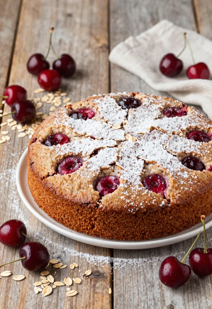 16 Cherry Birthday Cake Ideas Bright Fruity Celebration - 11. Cherry Oatmeal Cake 1