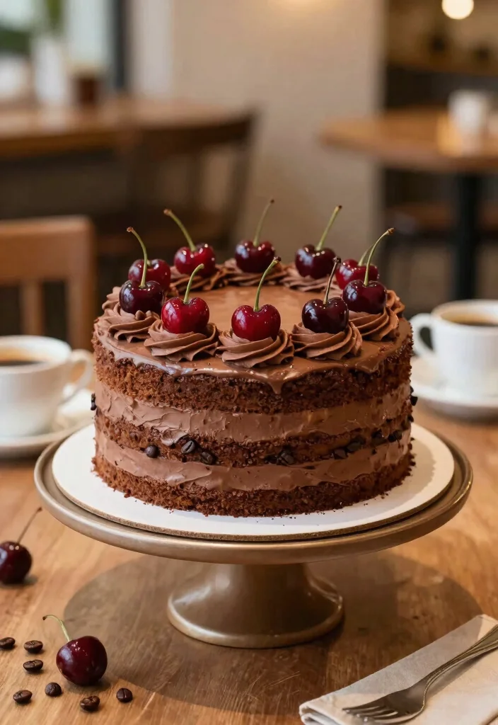 16 Cherry Birthday Cake Ideas Bright Fruity Celebration - 15. Cherry Mocha Cake 1