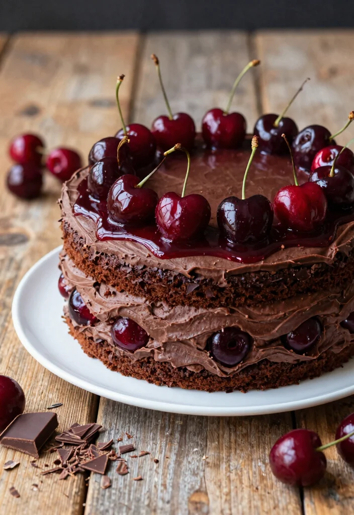 16 Cherry Birthday Cake Ideas Bright Fruity Celebration - 3. Cherry Chocolate Cake 1
