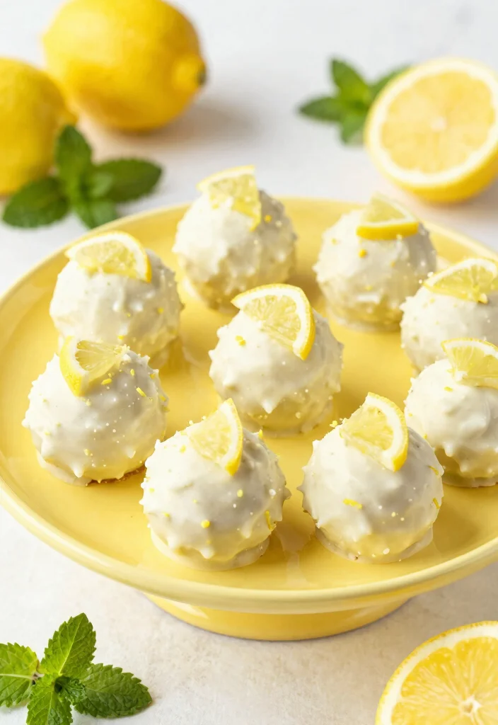 16 Chocolate Cake Balls Ideas: Bite-Size Indulgence - 11. Lemon Zest Chocolate Cake Balls 1