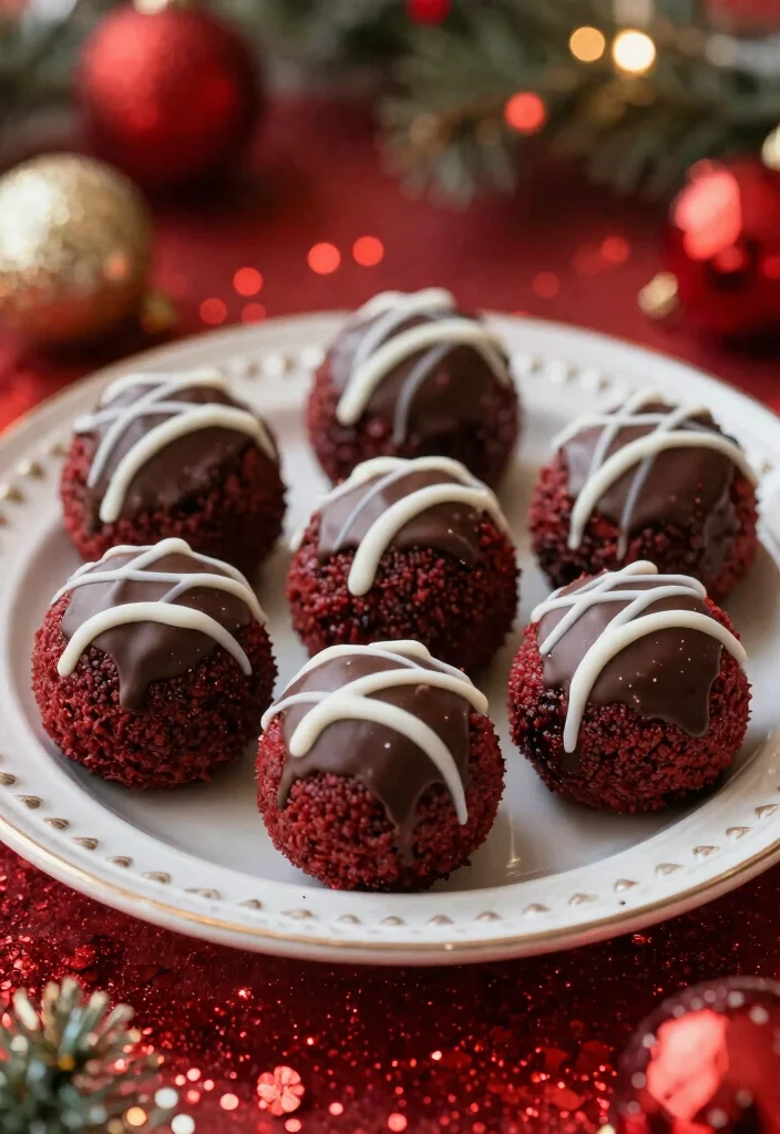 16 Chocolate Cake Balls Ideas: Bite-Size Indulgence - 12. Red Velvet Chocolate Cake Balls 1