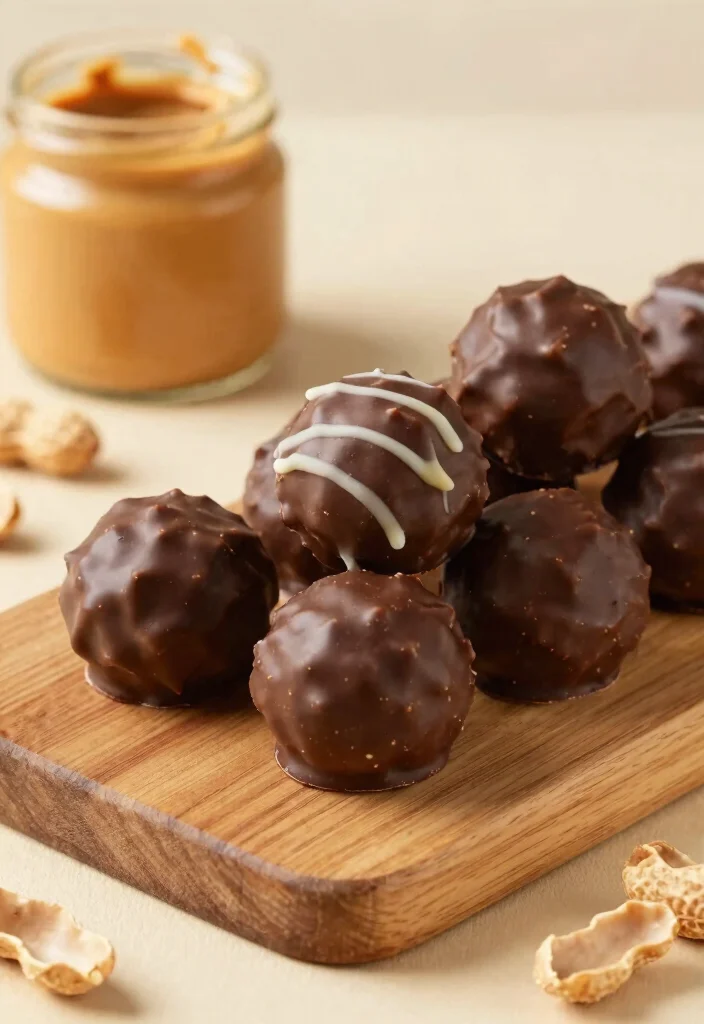 16 Chocolate Cake Balls Ideas: Bite-Size Indulgence - 2. Peanut Butter Bliss Chocolate Cake Balls 1
