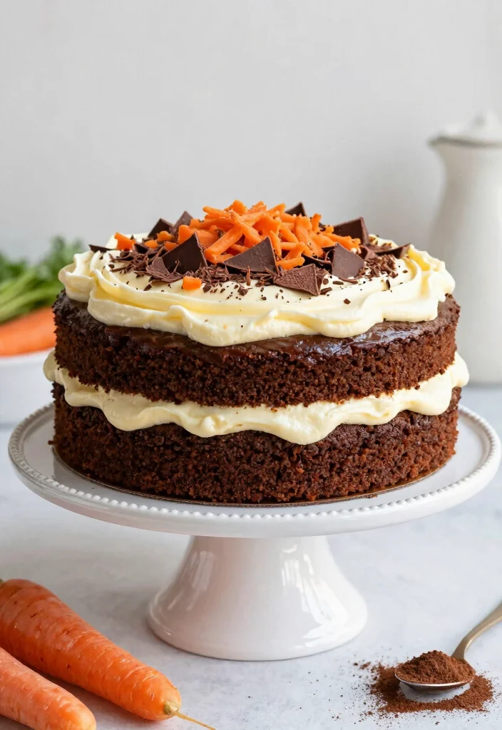 16 Chocolate Carrot Cake Ideas Spiced Rich Fusion - 1. Classic Chocolate Carrot Cake 1