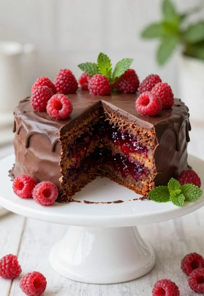 16 Chocolate Carrot Cake Ideas Spiced Rich Fusion - 13. Chocolate Carrot Cake with Raspberry Filling 1