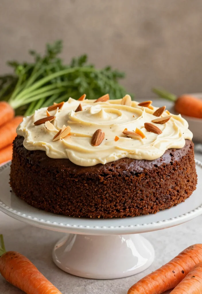 16 Chocolate Carrot Cake Ideas Spiced Rich Fusion - 14. Chocolate Carrot Cake with Almond Butter Frosting 1