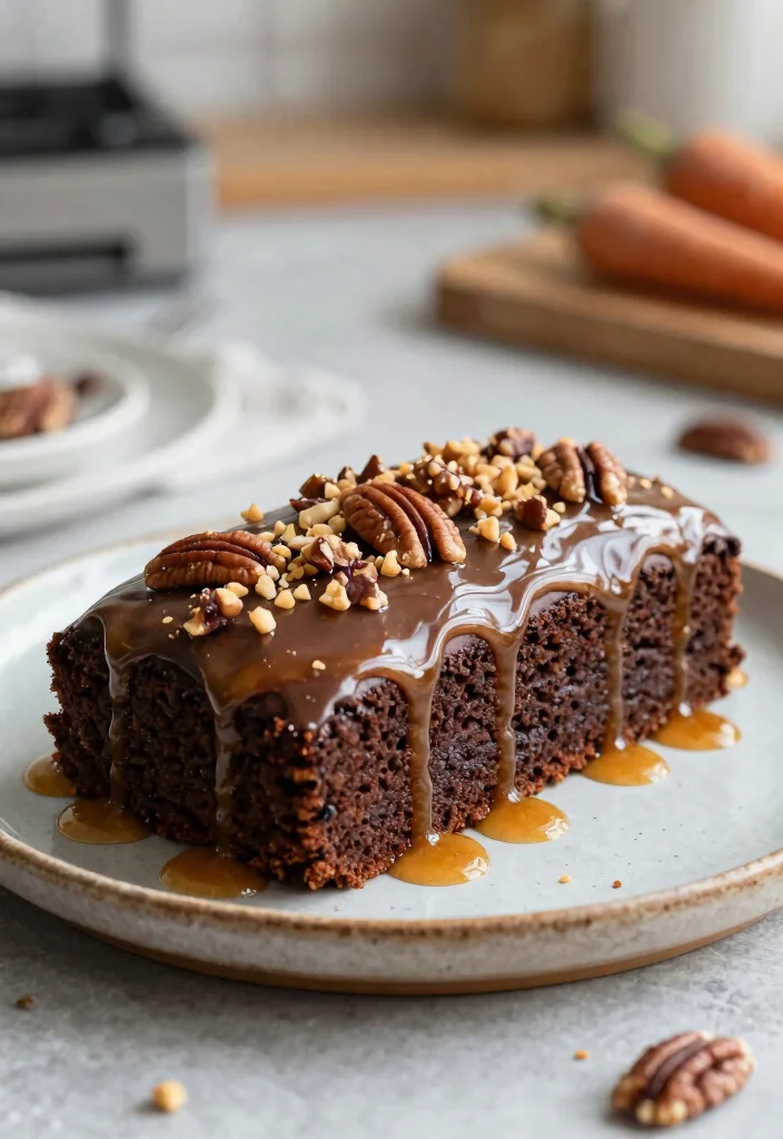 16 Chocolate Carrot Cake Ideas Spiced Rich Fusion - 16. Chocolate Carrot Cake with Maple Syrup Glaze 1