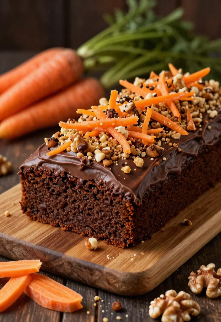 16 Chocolate Carrot Cake Ideas Spiced Rich Fusion - 4. Spiced Chocolate Carrot Cake with Walnut Crunch 1