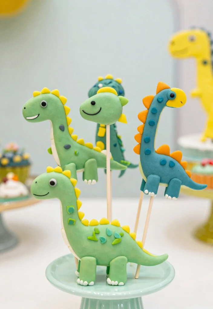 16 Dino Cake Pops Ideas Fun Prehistoric Theme - 8. Dino Tail Cake Pops 1