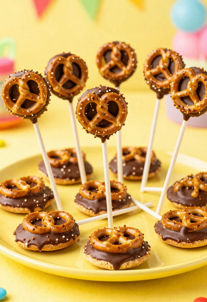 16 Flat Cake Pops Ideas Modern Minimal Style - 10. Sweet and Salty Flat Cake Pops 1