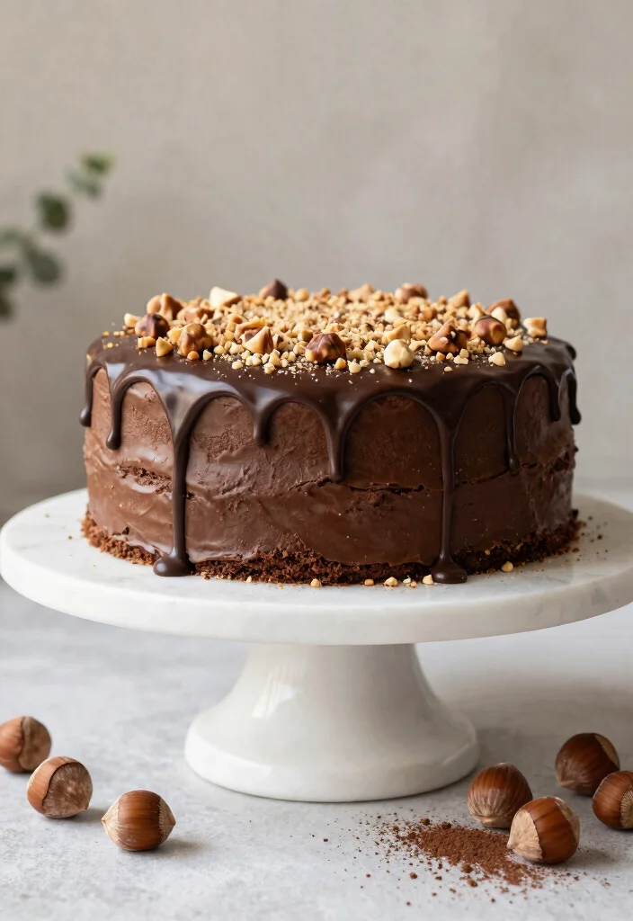 16 GF Chocolate Cake Ideas: Gluten Free and Rich - 13. Chocolate Hazelnut Cake 1