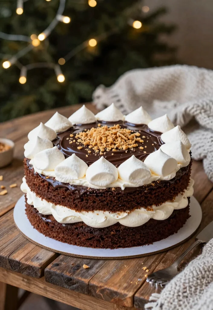 16 Just Married Wedding Cake Ideas in Simple Romantic Style - 14. S'mores Cake 1