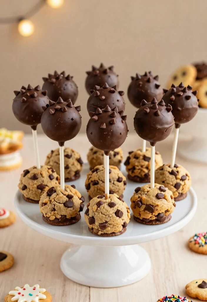 16 Little Debbie Cake Pops Ideas: Nostalgic Fun Desserts - 15. Chocolate Chip Cookie Pops 1