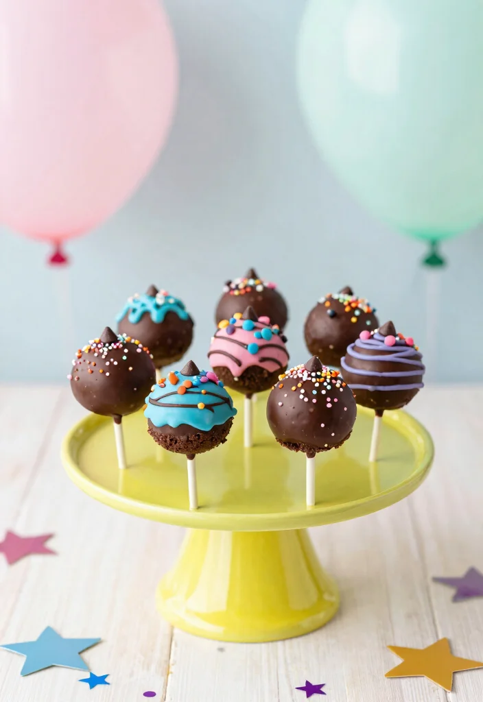 16 Little Debbie Cake Pops Ideas: Nostalgic Fun Desserts - 3. Cosmic Brownie Pops 1